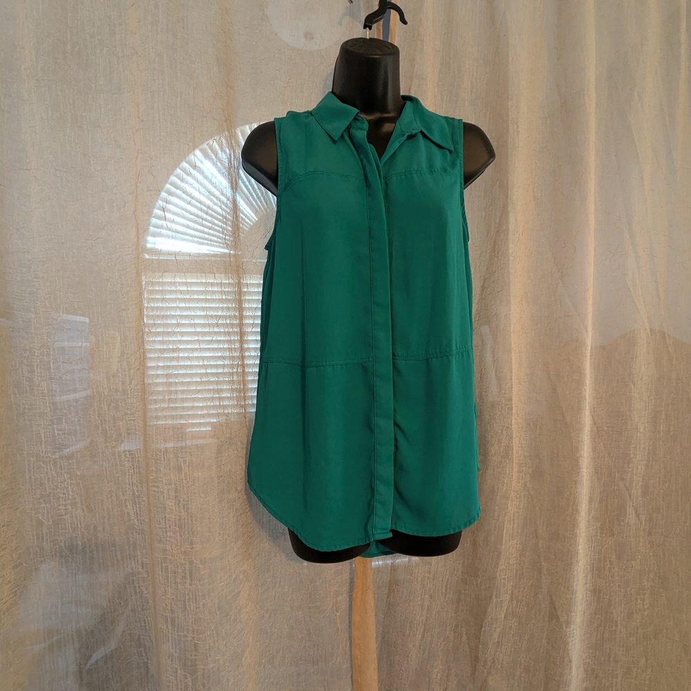 39. Mossimo Supply Co. Green Button Down Blouse